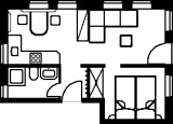 Appartement 1 Grundriß