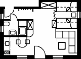 Appartement 3 Grundriß
