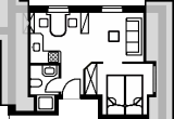 Appartement 4 Grundriß