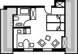 Appartement 6 Grundriß